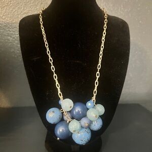 Blue Beaded Necklace
